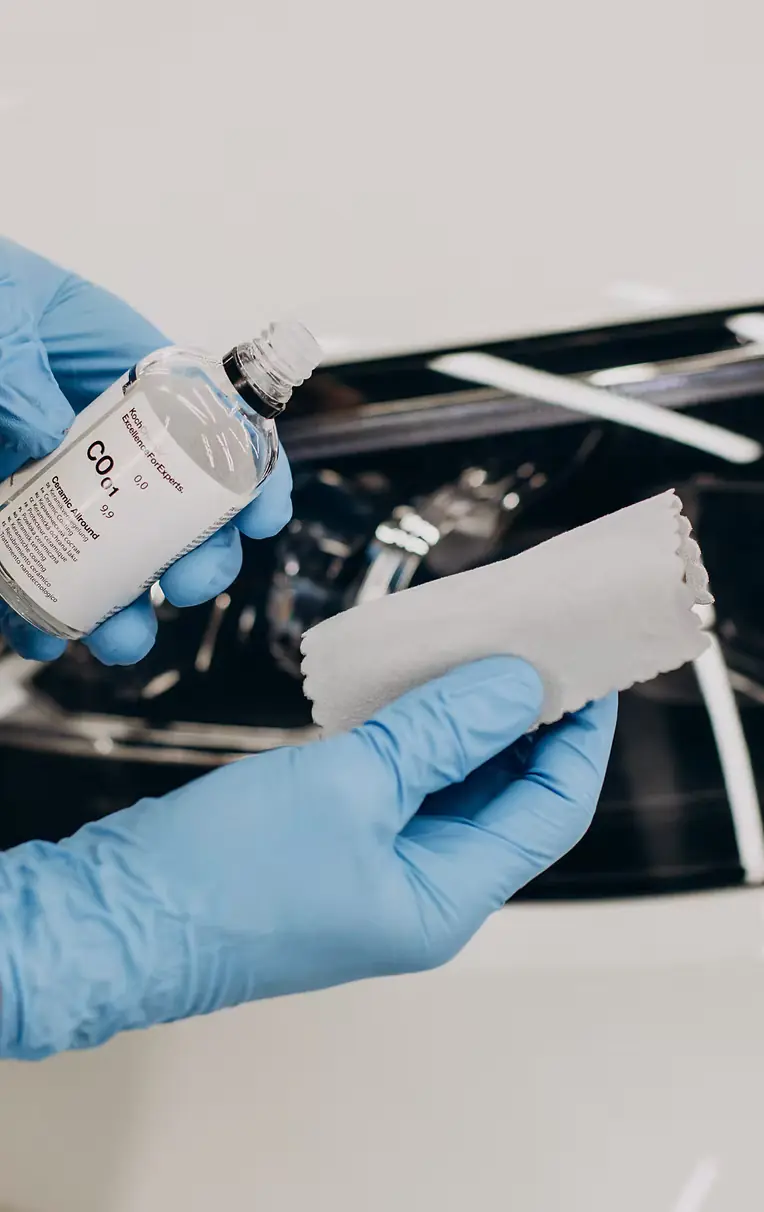 Professional ceramic coating products used at JR Auto Spa